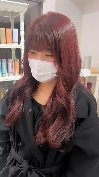 ロング ミカ/名駅/レイヤー /ブリーチなしカラーのヘアスタイル