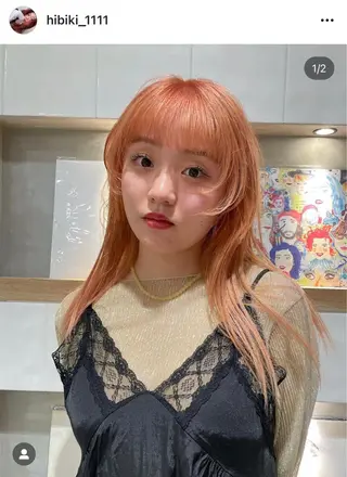 セミロング BoomBOX所属・HIBIKI/原宿 ハッシュカット🪄のヘアスタイル