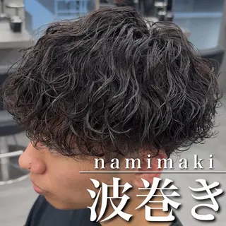 ショート パーマ 【OVARL】縦落ち /波巻き/⛓️カイトのヘアスタイル