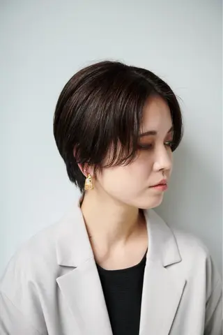 ショート メンズ/パーマ /フェード/岡山秀人のヘアスタイル