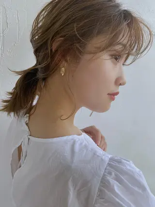 セミロング カラー 🥣 hashi 🛋️のヘアスタイル