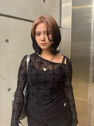 カラー 伊藤 優衣 /カットモデル名古屋のヘアスタイル