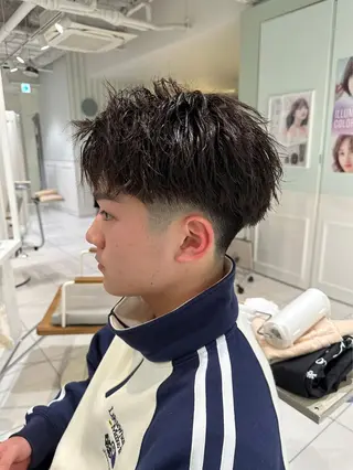 ショート パーマ メンズ L’Aube ami所属・佐野 拓海のヘアスタイル