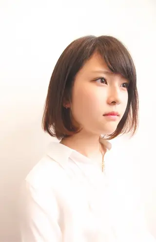 ミディアム ボブ/ショート/ 白髪染め/メンズ葛西のヘアスタイル