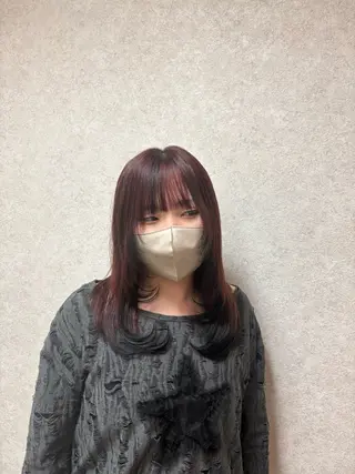 ミディアム 阿部 叶夢のヘアスタイル