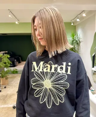 ミディアム Sabby所属・Sabby氏川洸希 パーマのヘアスタイル