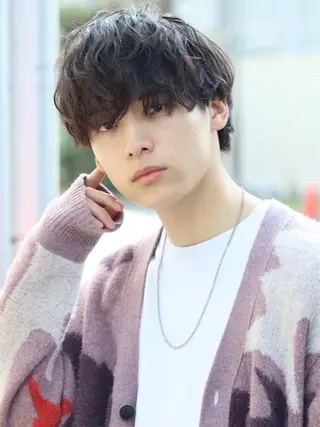 ショート パーマ メンズ サロンズ内B区画所属・新宿メンズ専門 メンズパーマ特化のヘアスタイル