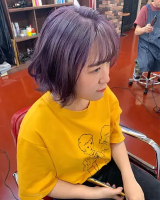 カラー ピンクベージュ/新潟 万代/高橋桃葉🍑のヘアスタイル