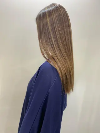 ロング カラー opus 店長大和 レイヤー/赤み消しのヘアスタイル