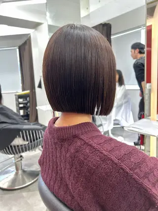 莉乃/縮毛矯正/髪質 改善/艶カラーのヘアスタイル