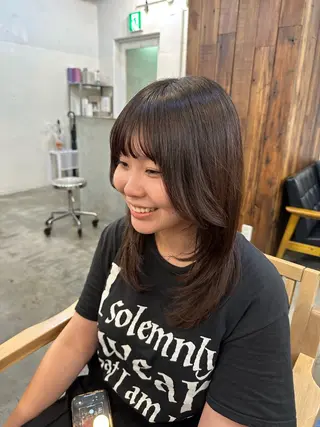 セミロング 横浜/メンズ特化/ Farbe/田中颯斗のヘアスタイル