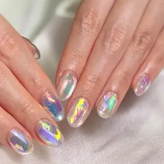 ネイル ネイリストゆか💅 長さだし、深爪矯正のネイルデザイン