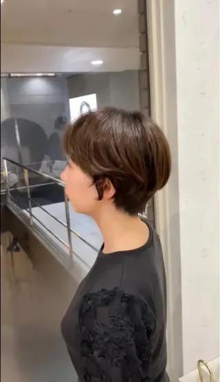 ショート 美髪×縮毛矯正 水上真由美😘のヘアスタイル