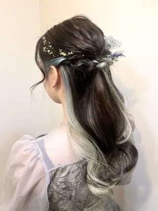 ヘアアレンジ 🤍ヘアセット.ヘア アレンジ湯山詩織🤍のヘアスタイル