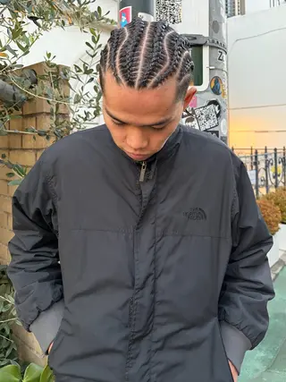 ミディアム ヘアアレンジ メンズ SALOWIN 神宮前５丁目店所属・メンズ/特殊ヘア パーマ🕷️小夏貴也のヘアスタイル