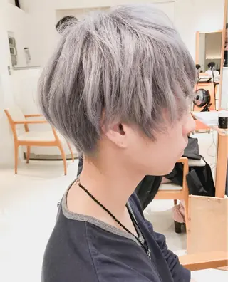 ショート カラー ヘアアレンジ モテ髪透明感❤️ デイズヘアカラーのヘアスタイル