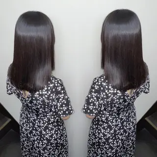 セミロング shinka 髪質改善　縮毛矯正所属・美髪ストレート/美髪 レイヤー特化増原優斗のヘアスタイル