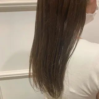 ロング カラー 髪質改善カラー&TR 縮毛矯正/弱酸性矯正のヘアスタイル