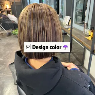 ミディアム カラー 💘 艶モテ/丁寧 カット💘rina.のヘアスタイル