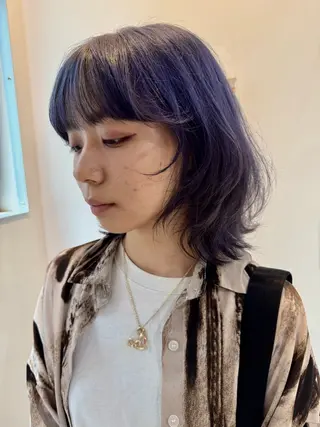 ミディアム カラー コイデ リュウセイのヘアスタイル