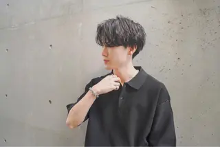 カラー パーマ メンズ 淡路上新庄/髪質改善 .艶カラー/野口春貴のヘアスタイル