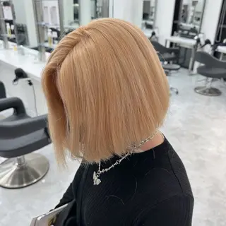 ミディアム カラー ダブルカラー 韓国レイヤーKYONのヘアスタイル