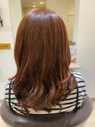 セミロング 中村 みくのヘアスタイル