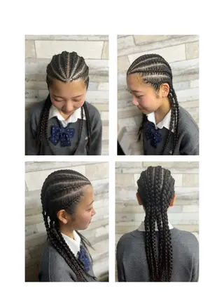 ロング B-W ⭐️REIKOのヘアスタイル