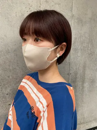 ショート カラー les baladins du miroir所属・🍃YURI 🍃のヘアスタイル