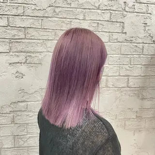 ミディアム 🎀韓国系ハイトーン カラーYoko🎀のヘアスタイル
