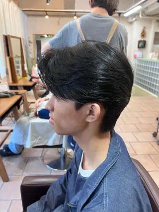 ミディアム パーマ メンズ メンズカットパーマ ✂️ JOYAのヘアスタイル