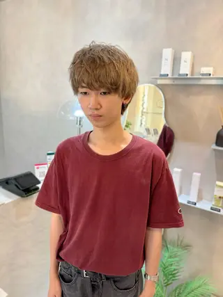 パーマ メンズ Tink　天神店所属・今村賢治/メンズ/ レイヤー✨艶カラーのヘアスタイル