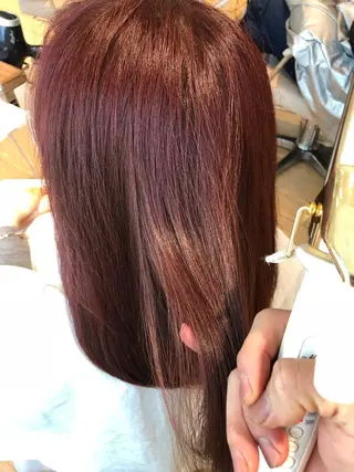 ミディアム カラー 【1日2名様限定】 AFLOAT白川雄副のヘアスタイル