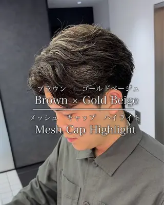 メンズ 白髪ぼかし/白髪 メッシュ/ゆうとのヘアスタイル