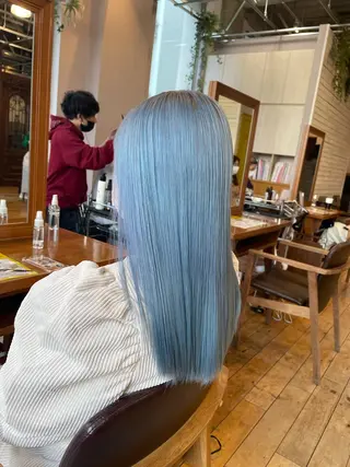 ロング カラー youres hair はなれ店所属・髪質改善🌸縮毛矯正 専門家💖後藤のヘアスタイル