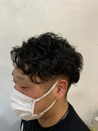 ショート パーマ ヘアアレンジ GUESTs(ゲスト)所属・T つぐみのヘアスタイル