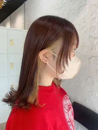 ロング カトウ ユウカのヘアスタイル