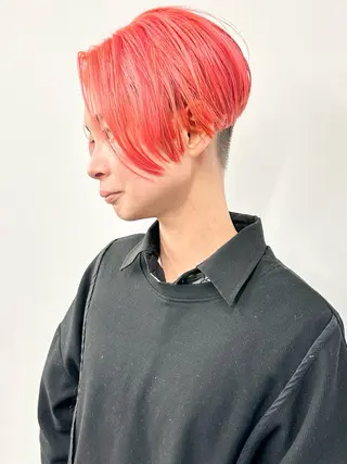 ショート カラー 小顔ボブ/お悩み解決 /ボブパーマ/とういのヘアスタイル