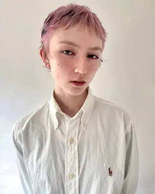 ショート カラー デザイン/レイヤー Kaito🐩/栄のヘアスタイル