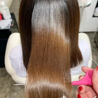 セミロング パーマ 池本 梨奈のヘアスタイル