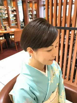 ショート ヘアアレンジ テラモト カズヨシのヘアスタイル