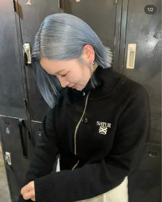 ショート カラー ハイトーン特化🤍 Ayakaのヘアスタイル