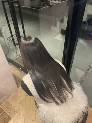 ロング カラー うる艶カラー/美髪 トリートメント/めいのヘアスタイル