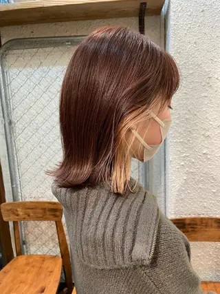 ミディアム カラー SALOWIN下北沢所属・hazuki 🌝のヘアスタイル