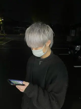 カラー メンズ ハイトーンカラー/ miyuuのヘアスタイル