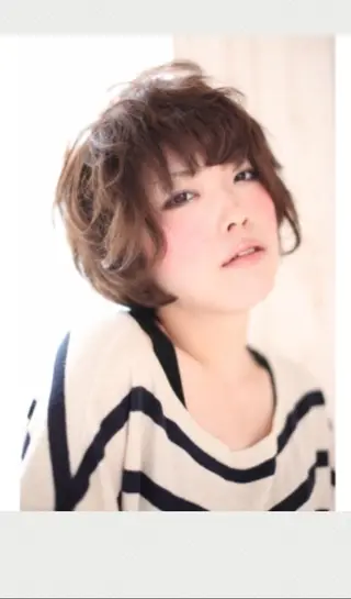 ショート ミディアム カラー パーマ MODEK's阿倍野 伊藤サダキのヘアスタイル