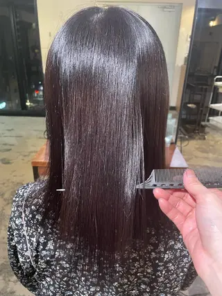 ロング カラー ヘアアレンジ マツエク・マツパ 透明感カラー/推しカ ラー☁️JURAのヘアスタイル