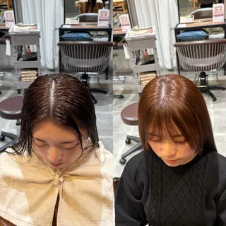 ロング パーマ 【髪質改善】 山本歩夢のヘアスタイル