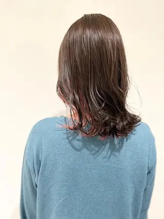 セミロング 新宿/ 田口雄大のヘアスタイル