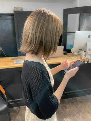 ミディアム カラー メンズパーマ メンズ特化ryoのヘアスタイル